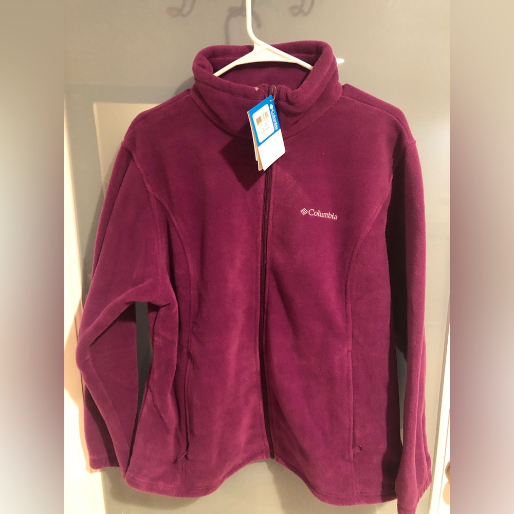 Columbia Mount Cannon Fleece Jacket - full zip - purple Women’s 1X